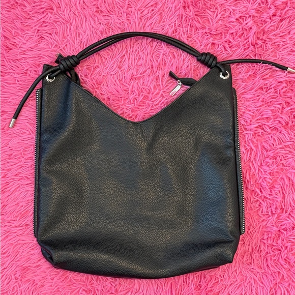 Montana West Black PU Leather Hobo Bag - Picture 4 of 5